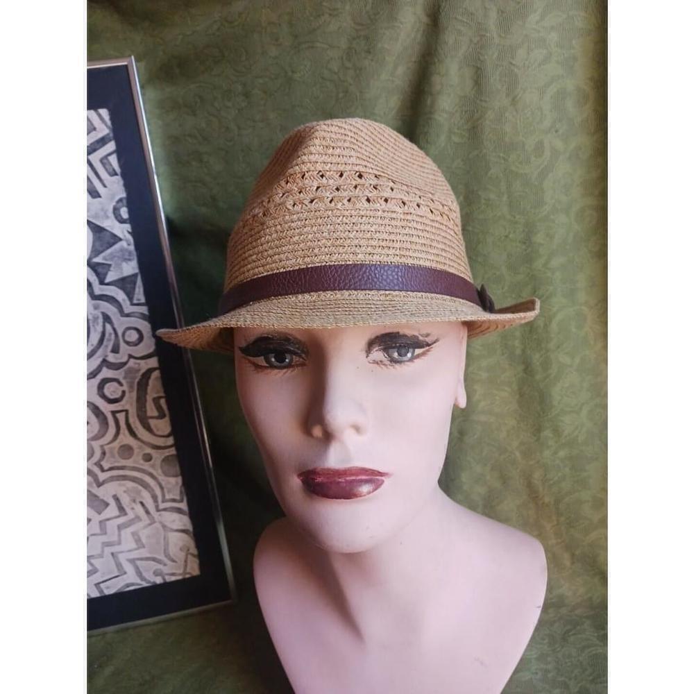 Sonoma Tan Paper Fedora Hat Medium